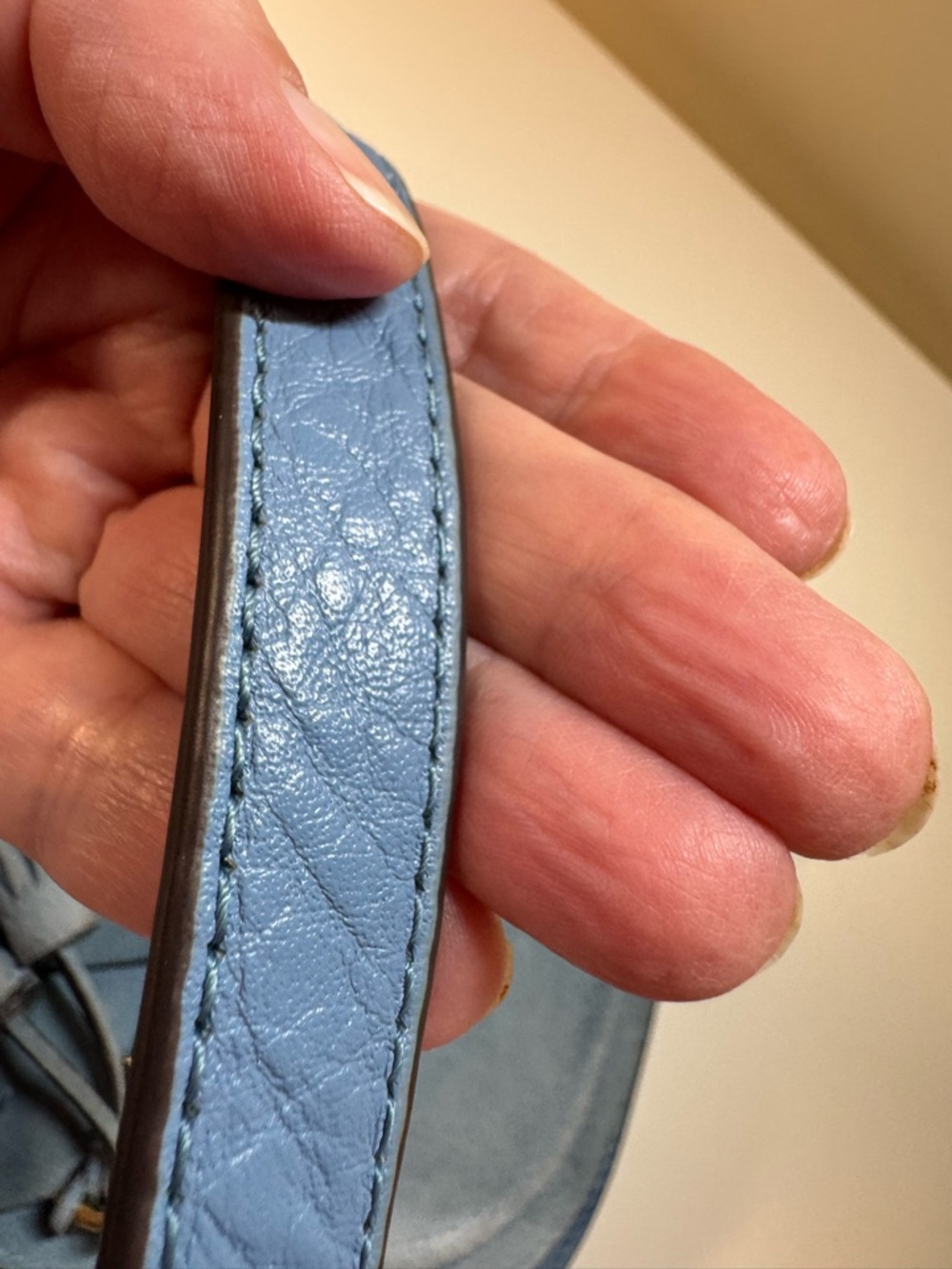 Vince Camuto Ancel Flap Crossbody Suede and Leather - Blue Haven - Picture 13 of 13